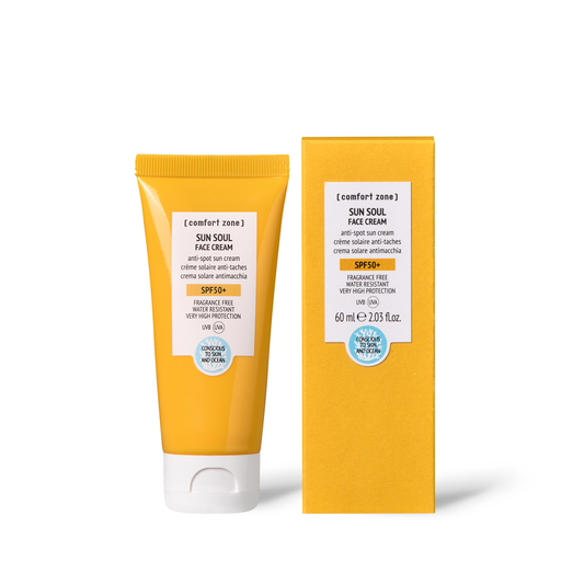 COMFORT ZONE SUN SOUL Priešraukšlinis kremas nuo saulės veidui SPF50+, 60 ml