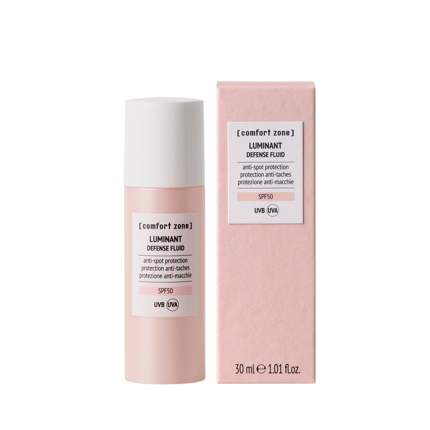 COMFORT ZONE LUMINANT Apsauginė priemonė su SPF 50, suteikia švytėjimo efektą, 30 ml