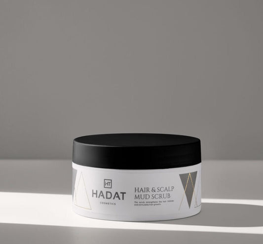 HADAT COSMETICS HAIR & SCALP MUD SCRUB – GALVOS ODOS ŠVEITIKLIS 300 ML