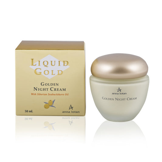 ANNA LOTAN LIQUID GOLD naktinis kremas su šaltalankių aliejumi, 50 ml